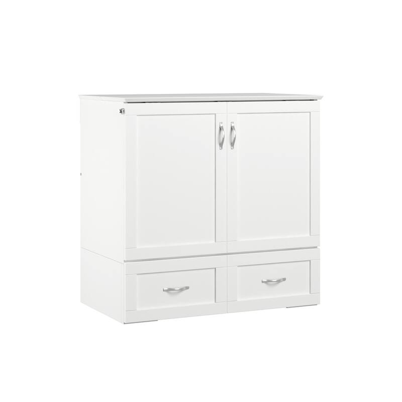 Hamilton Murphy Bed Chest with Mattress and Storage Drawer