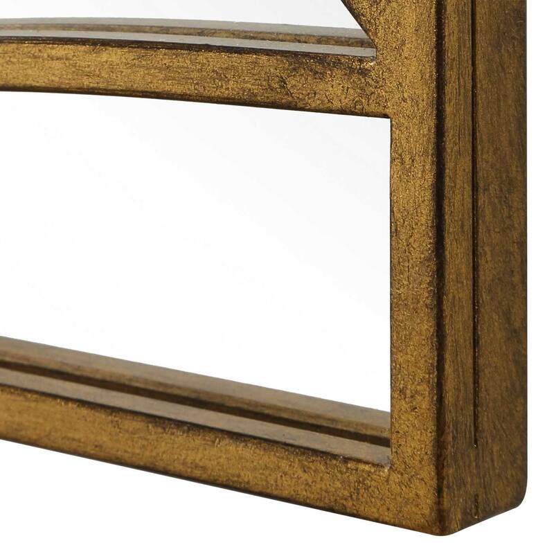 Uttermost Crossed Up Gold Full Length Mirror - 25.00" W x 70.00" H x 1.00" D