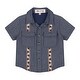 preview thumbnail 2 of 4, Mixed Up Clothing Baby Hemd Short Sleeve Button Down Shirt 12 Months - Dark Blue