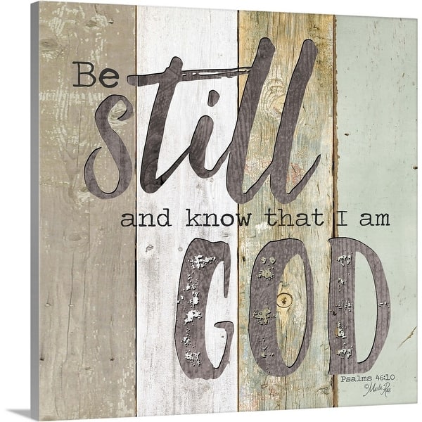 Shop Be Still And Know That I Am God Canvas Wall Art On Sale