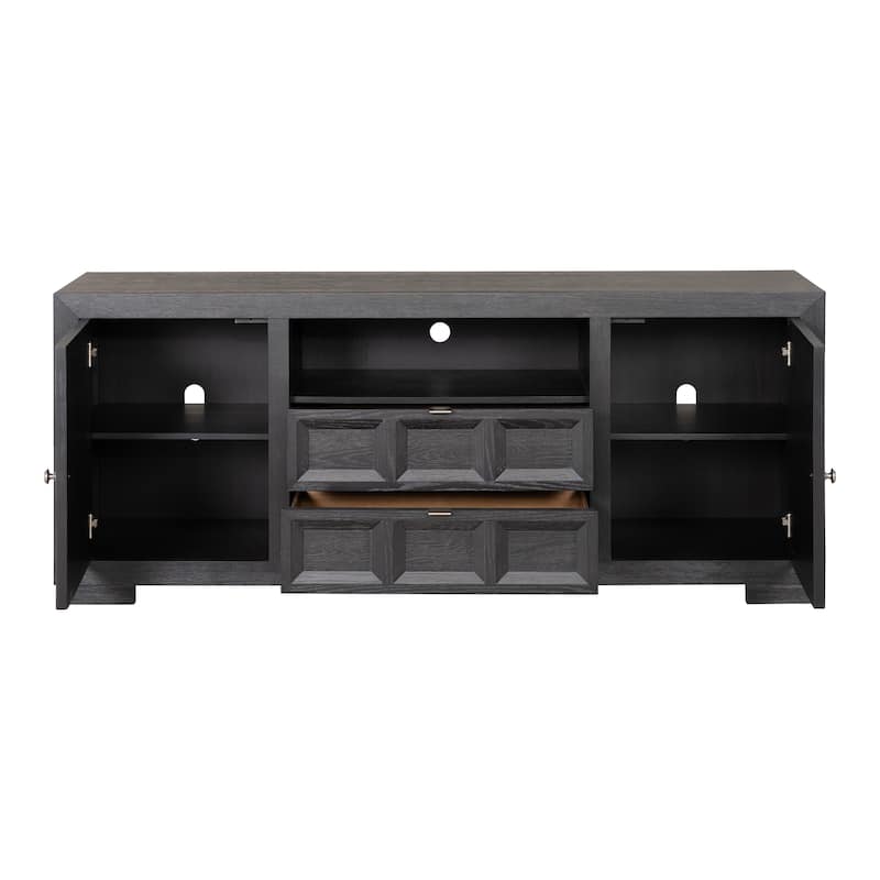 Furniture of America Durem Modern Classic 72-inch Solid Wood TV Stand