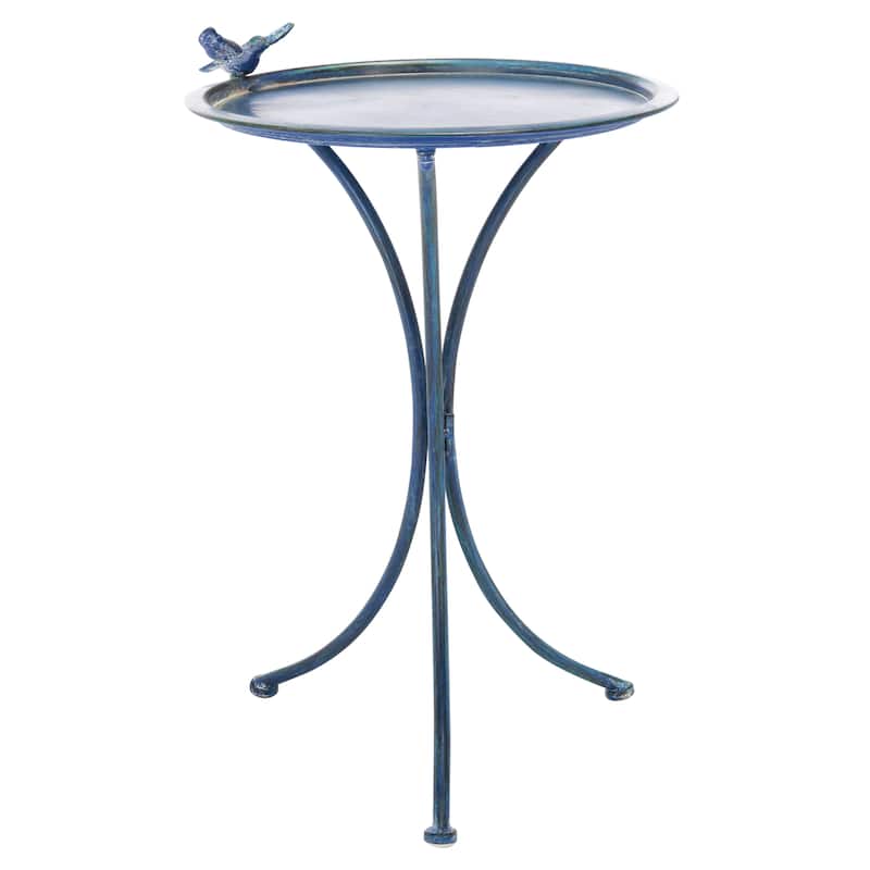 SAFAVIEH Jackeline Iron Outdoor Bird Bath - 21 In. W x 19 In. D x 29 In. H - 21Wx19Dx29H