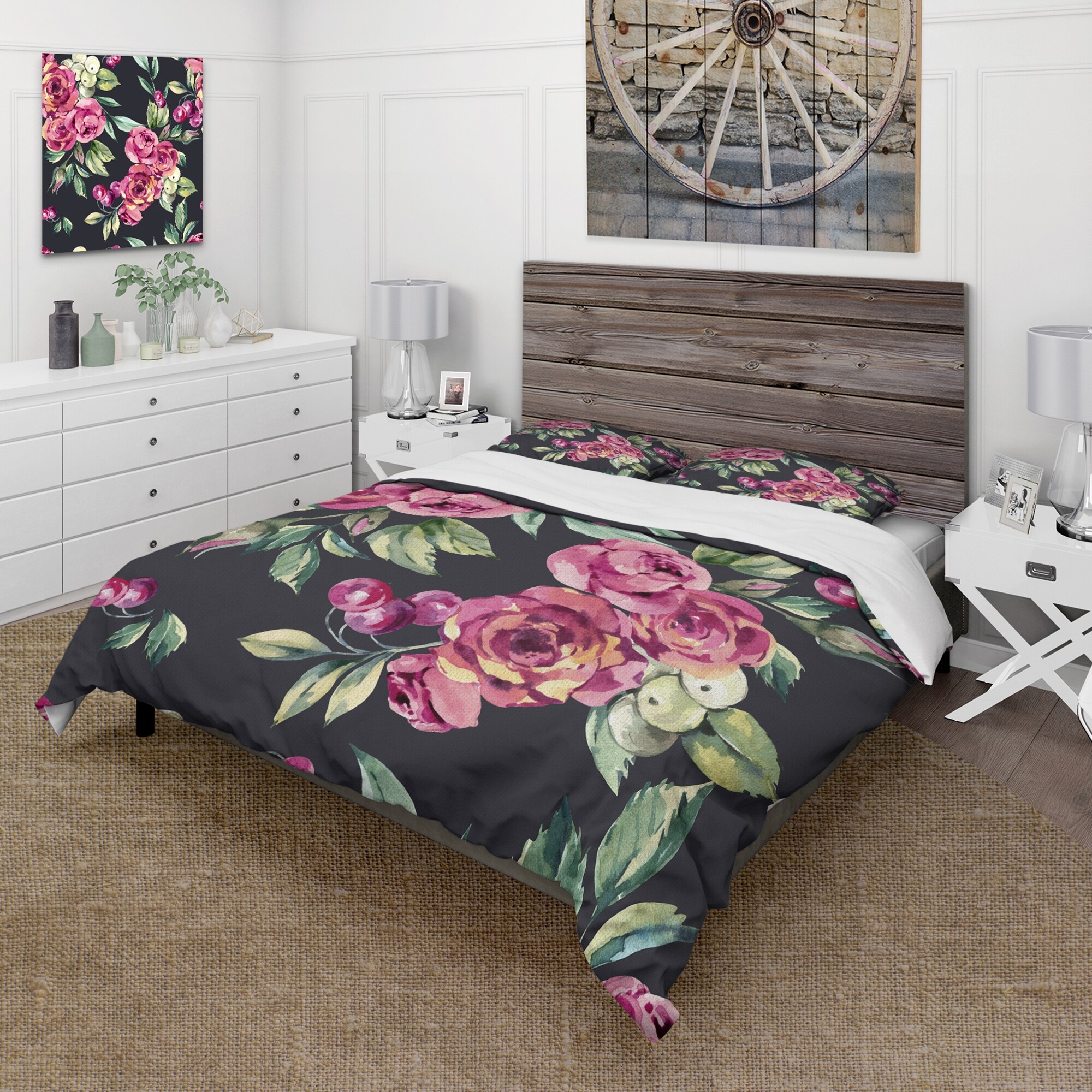 Black Twin Size Floral Comforters and Sets - Bed Bath & Beyond