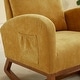 preview thumbnail 8 of 8, Upholstered Rocking Chair Nursery Chair with High Back and Side Pocket