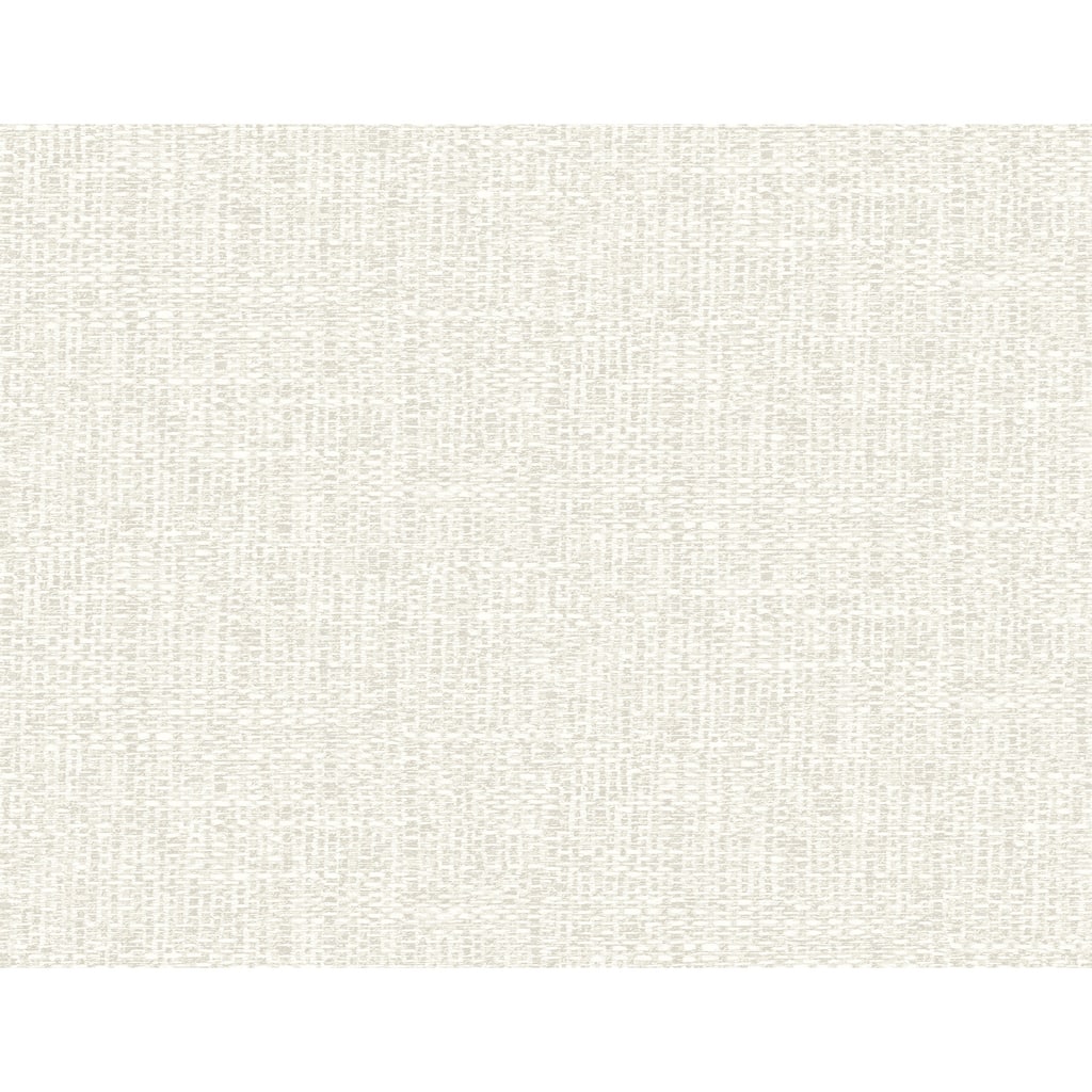 A-Street Prints Snuggle White Woven Texture Wallpaper