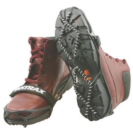 Yaktrax Pro, tacchetti da escursionismo a trazione pesante, cinturino in gomma resistente e bobine in acciaio inossidabile da 1,4 mm, trazione su ghiaccio e neve, nero