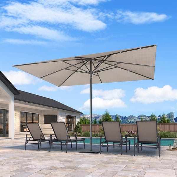 6x10 patio umbrella PURPLE LEAF 6 X 10/9 X 12 FT Outdoor Patio Umbrella Market Table Sun  Umbrellas for Backyard Deck Garden Pool - On Sale - Bed Bath & Beyond