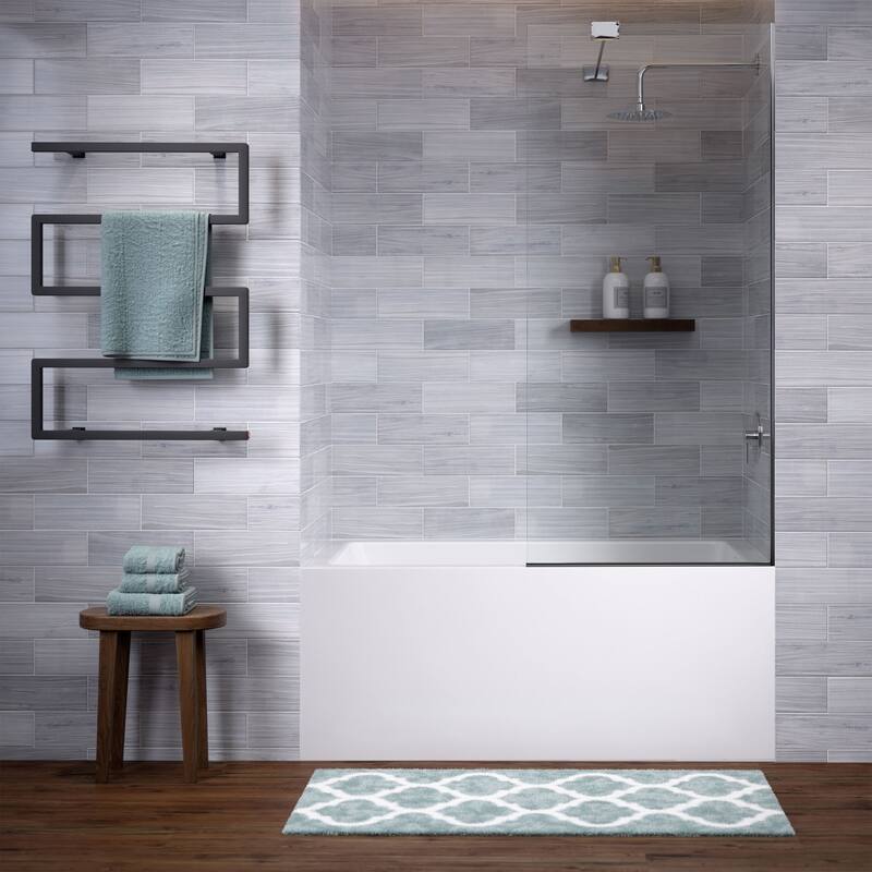 Lausanne 54" X 30" Right-Hand Drain Alcove Bathtub With Apron - 30x54 Right