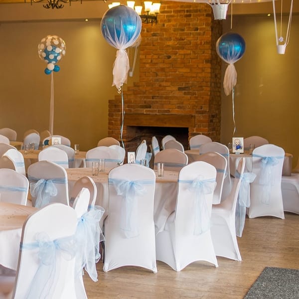 Dusty Blue Spandex Stretch Banquet Chair Covers Sale