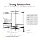preview thumbnail 2 of 3, Furniture of America Elliot Metal Canopy Bed