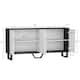 White/Black Buffet Cabinet Coffee Bar Cabinet Cupboard Credenza Buffet ...