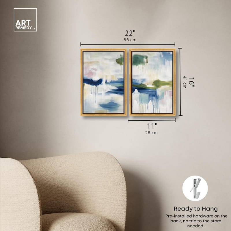 Kairos I Canvas Set of 2 by Art Remedy