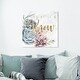 preview thumbnail 1 of 11, Oliver Gal Typography and Quotes Wall Art Canvas Prints 'Be Still and Know Succulents' Quotes and Sayings - Gold, Green 24 x 24