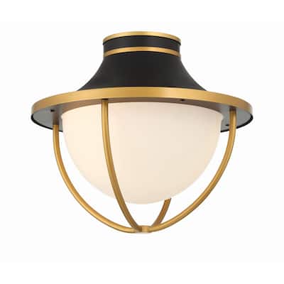 Crystorama Lighting Group ATL-700 Atlas 2 Light 14" Wide Flush Mount
