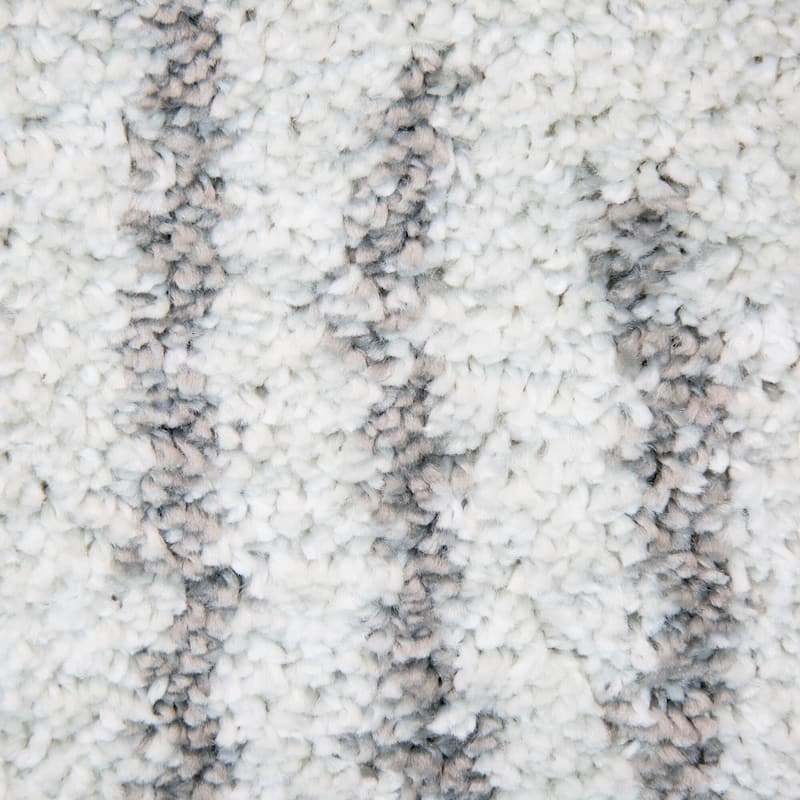 Kalpana Abstract Stripe Shag Area Rug