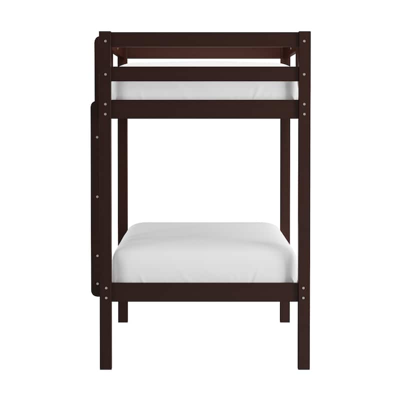 Hillsdale Caspian Wood Twin Over Twin Bunk Bed