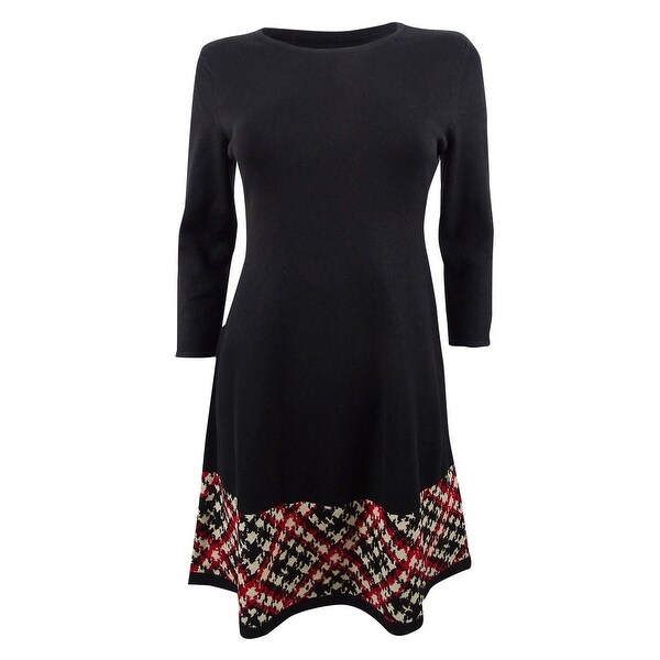 petite red sweater dress