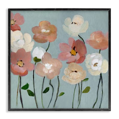 Stupell Soft Mixed Blossoms Framed Giclee Art Design By Charity Henderson
