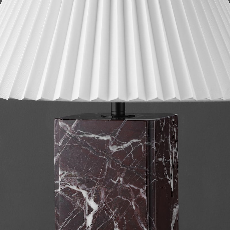 SAFAVIEH Couture Mackenzie Square Marble Table Lamp - 16"W x 16"D x 25"H