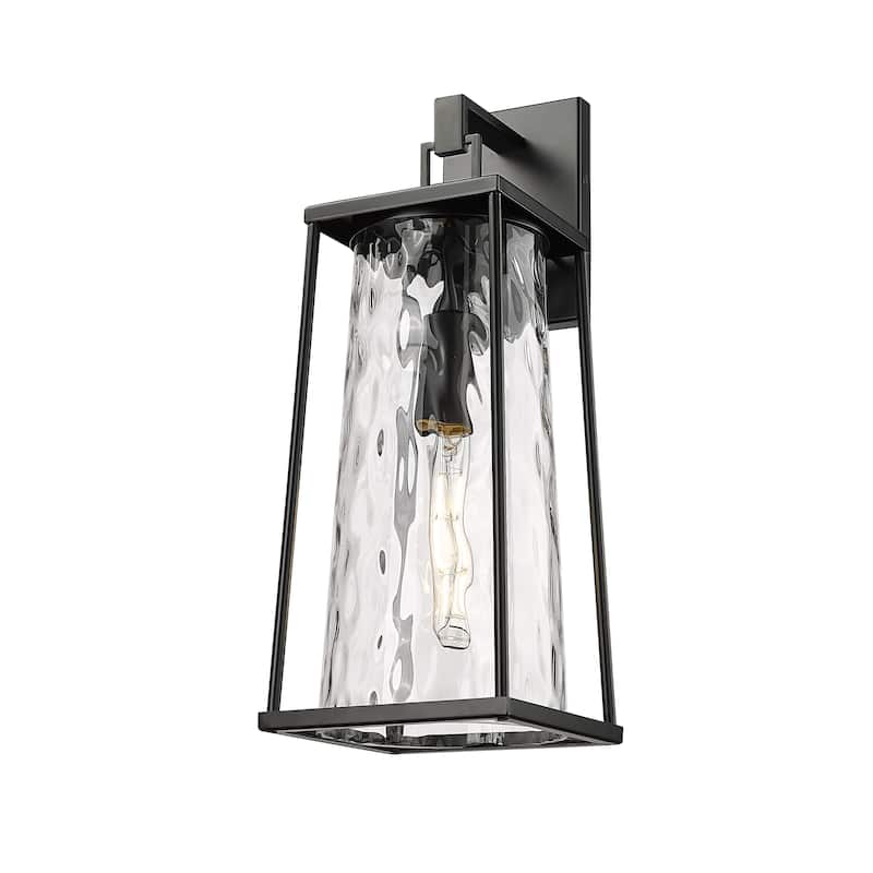 Millennium Lighting Dutton 1 Light Outdoor Wall Sconce in Powder Coat Black