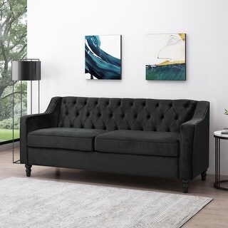 Knouff Tufted Velvet 3-seater Sofa by Christopher Knight Home
