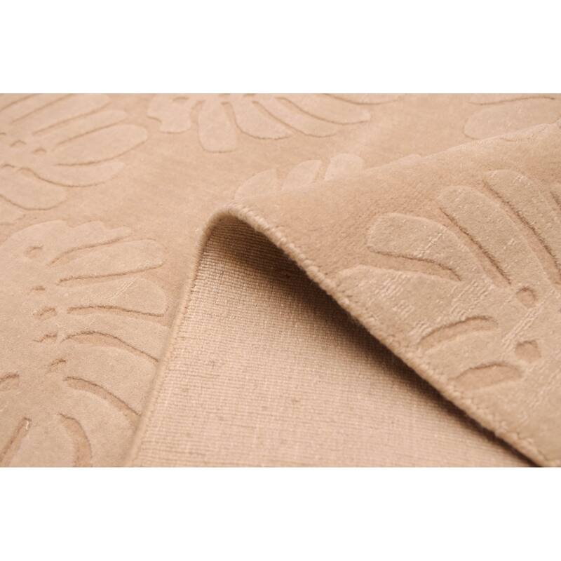 ECARPETGALLERY Hand Loomed Kashkuli Gabbeh Beige, Tan Wool Rug - 7'9 x 11'5