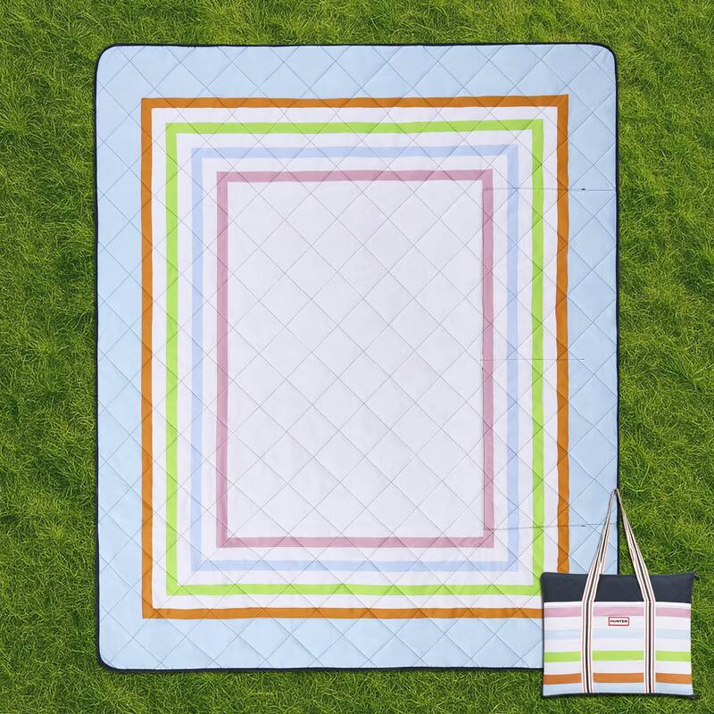 Hunter Outdoor Blanket Tote Bag - 60" x 72" - White/Light Blue