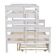 preview thumbnail 32 of 33, Wood Twin over Full Bunk Bed with Twin Size Trundle
