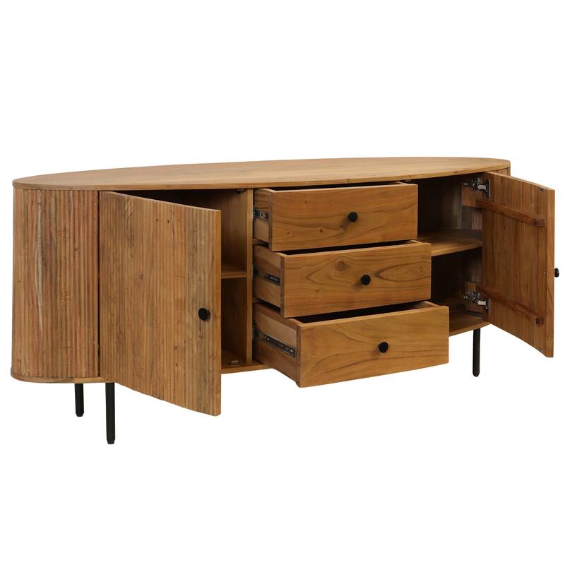 StyleCraft Capri Sideboard - Light Walnut