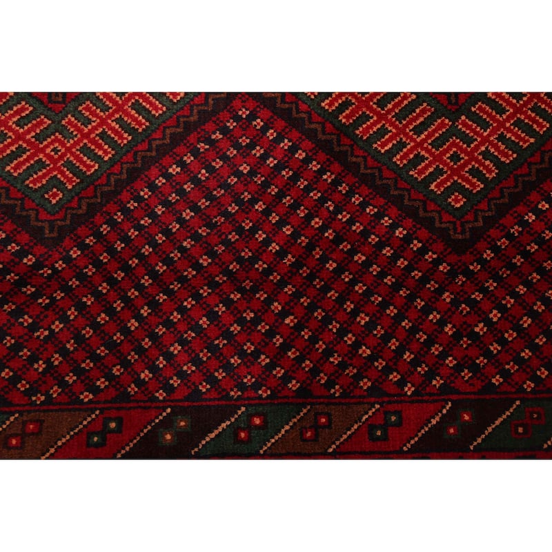 ECARPETGALLERY Hand-knotted Teimani Red Wool Rug - 3'6 x 6'4