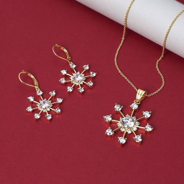 Christmas Tibetan Silver Snowflake Dangle Earrings on Leverback Findings