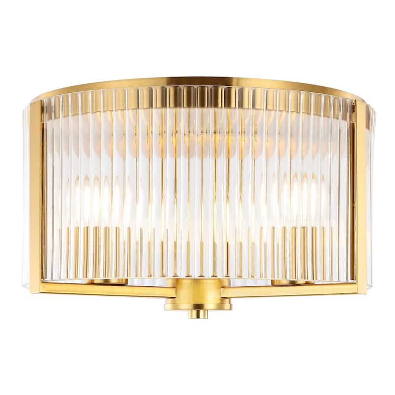 SAFAVIEH Lighting Jetra Flush Mount - 13" W x 13" D x 8" H