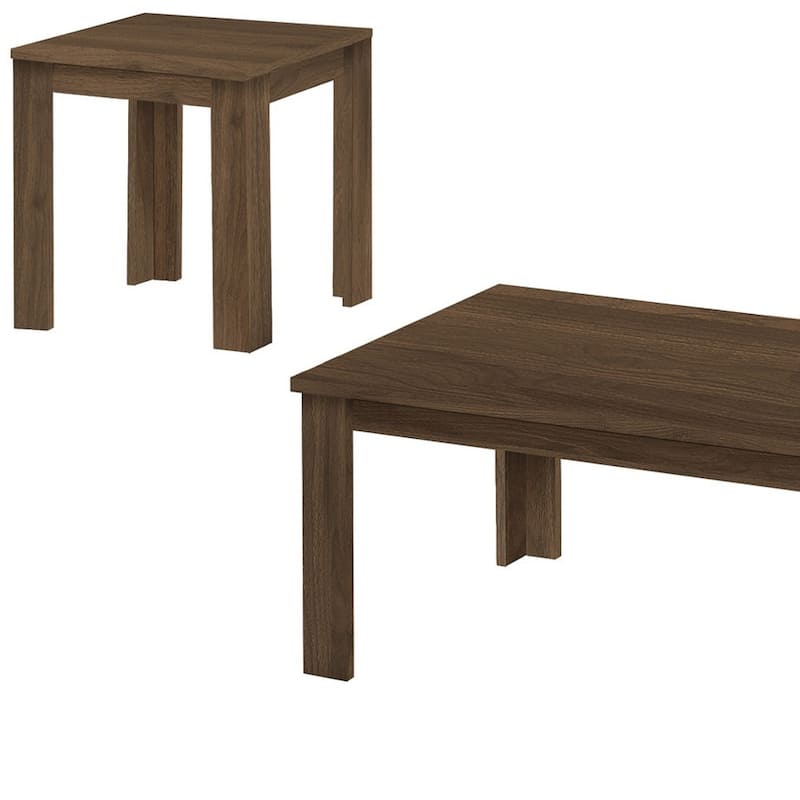 Set of 3 Rectangular Coffee Tables for Living Room Modern Design 44 Inches - 44” x 22” x 15”
