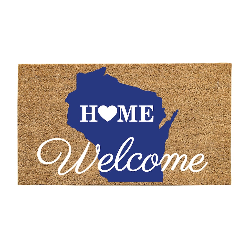 28 in. x 16 in. Coir Mat, Wisconsin