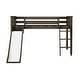 preview thumbnail 20 of 20, Max and Lily Classic Twin-Size Low Loft with Easy Slide and Curtain