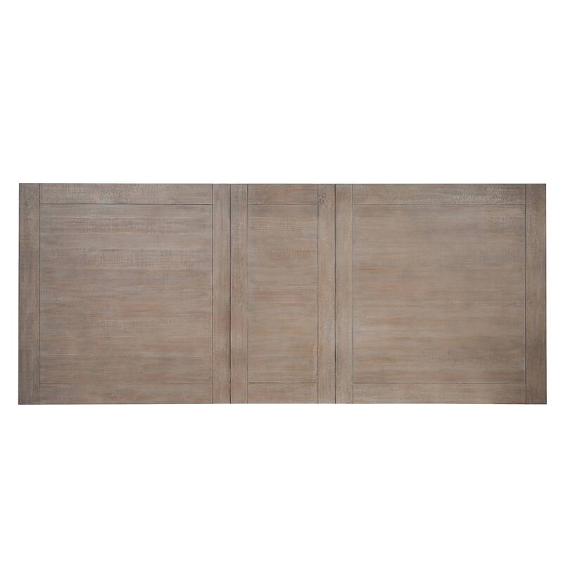 Magnussen Home Paxton Place Dovetail Grey Extendable Trestle Dining Table - 38''W x 72''D x 30''H