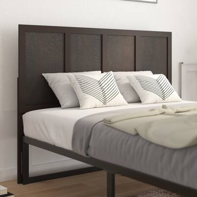 Solid Wood Paneled Headboard Only