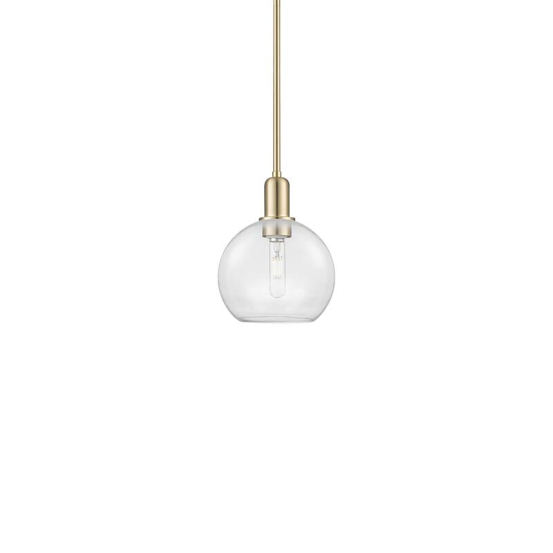 Innovations Lighting 716-1S-11-8 Athens Pendant Athens 8" Wide Mini - Champagne Bronze / Clear