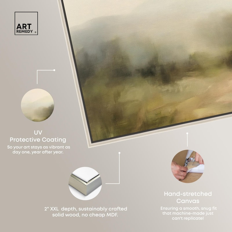 Haze Horizon Canvas by Art Remedy