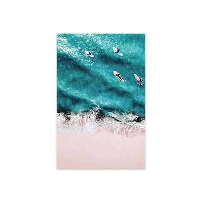 Pink Sand Print On Acrylic Glass by Gal Design