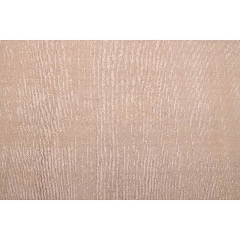 ECARPETGALLERY Hand Loomed Kashkuli Gabbeh Light Khaki Wool Rug - 7'9 x 9'10