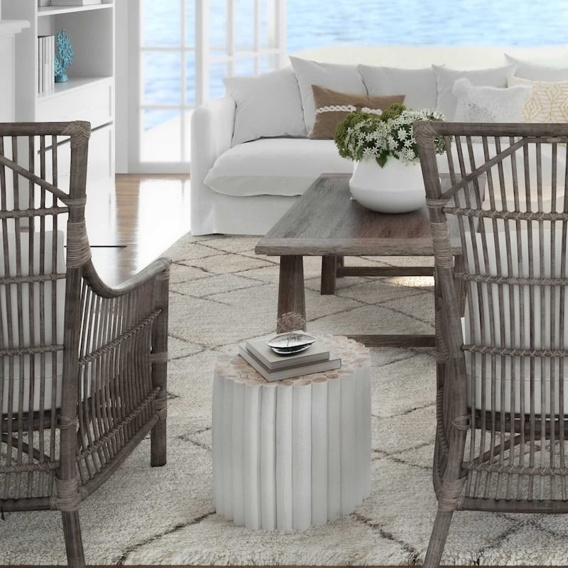 Reclaimed Solid Teak Wood Branch Bundle Table by East at Main