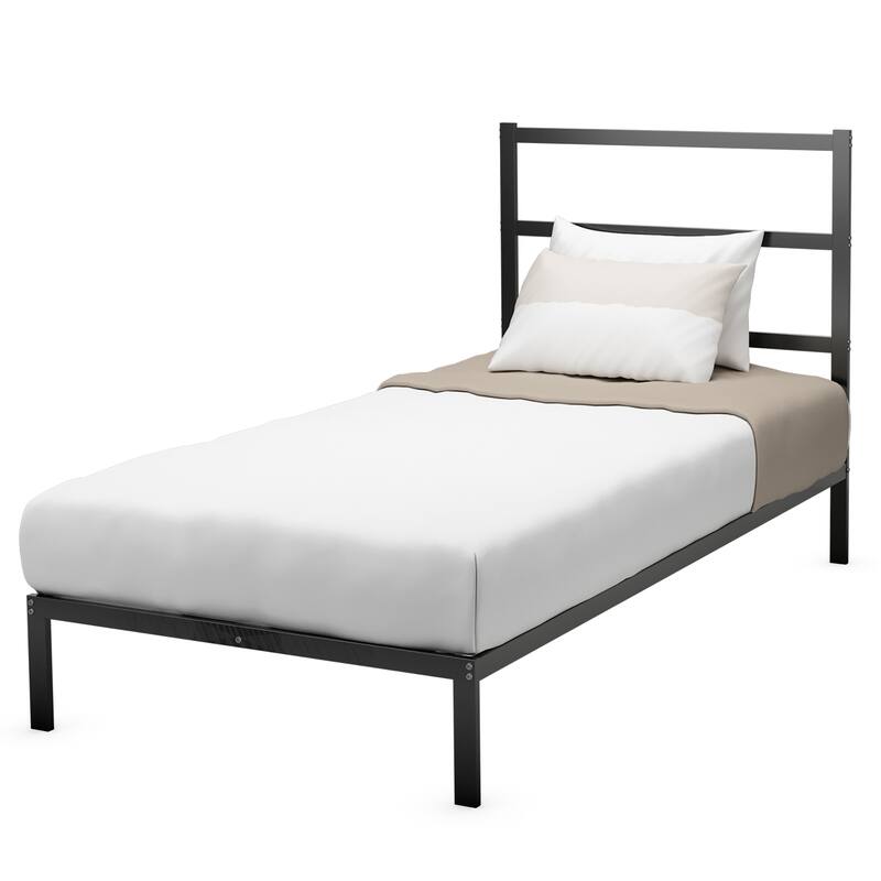 Costway Twin/Full Metal Bed Platform Frame Heavy Duty Mattress