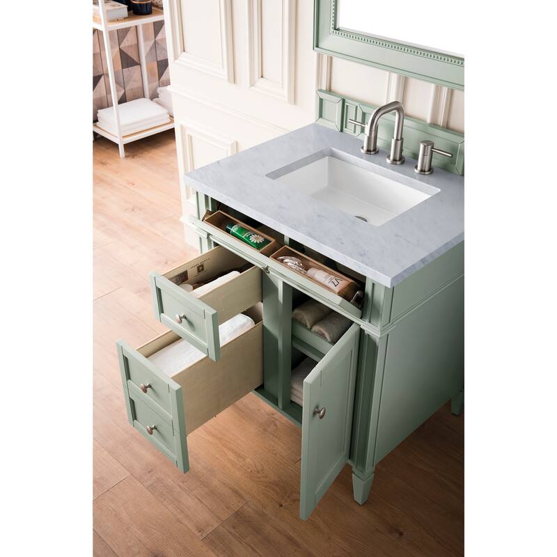 James Martin Vanities Brittany 30" Single Vanity, Sage Green