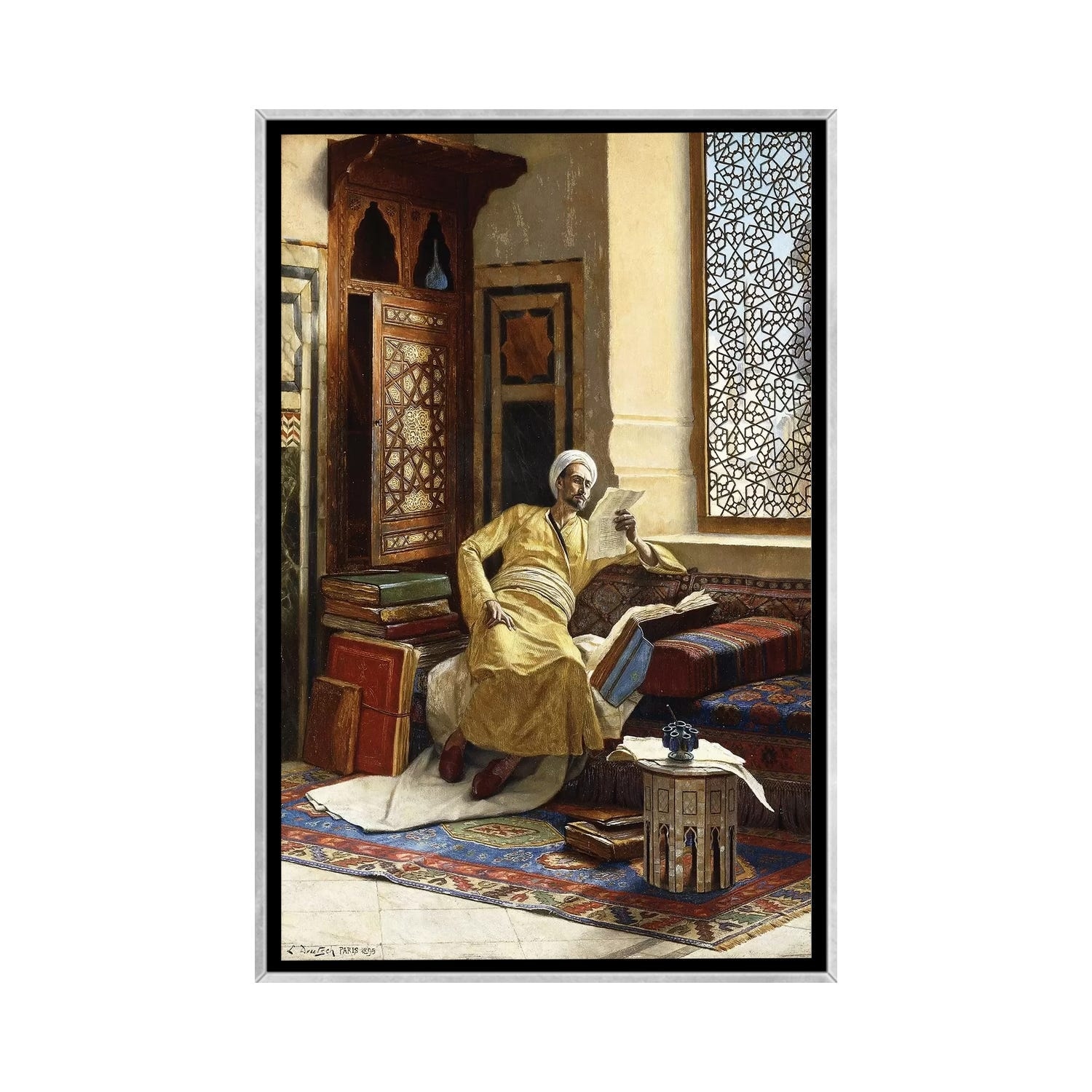 iCanvas "The Scholar, 1895" by Ludwig Deutsch Framed