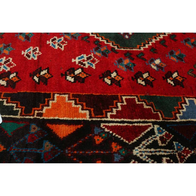 ECARPETGALLERY Hand-knotted Melis Vintage Red Wool Rug - 5'3 x 8'2