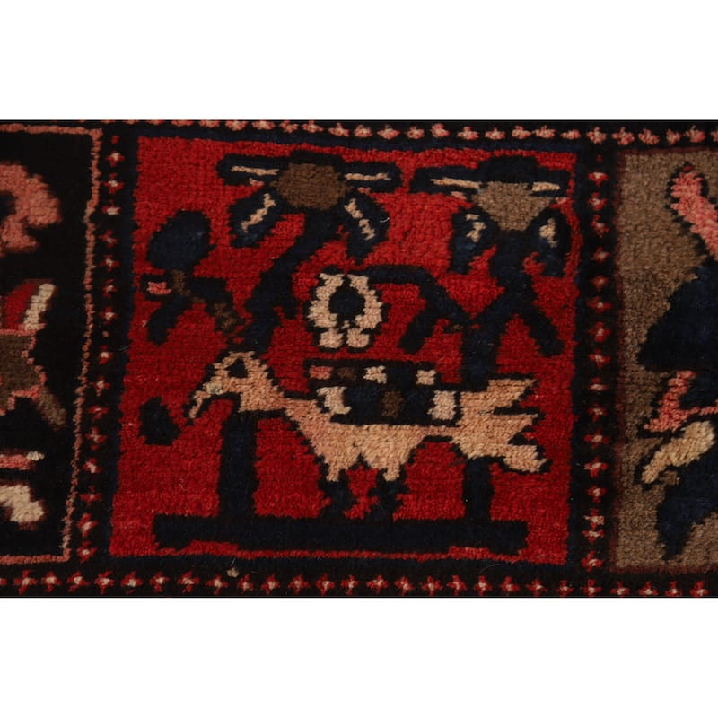 Garden Design Bakhtiari Persian Area Vintage Rug Hand-Knotted Wool Carpet - 5'8" x 9'7"