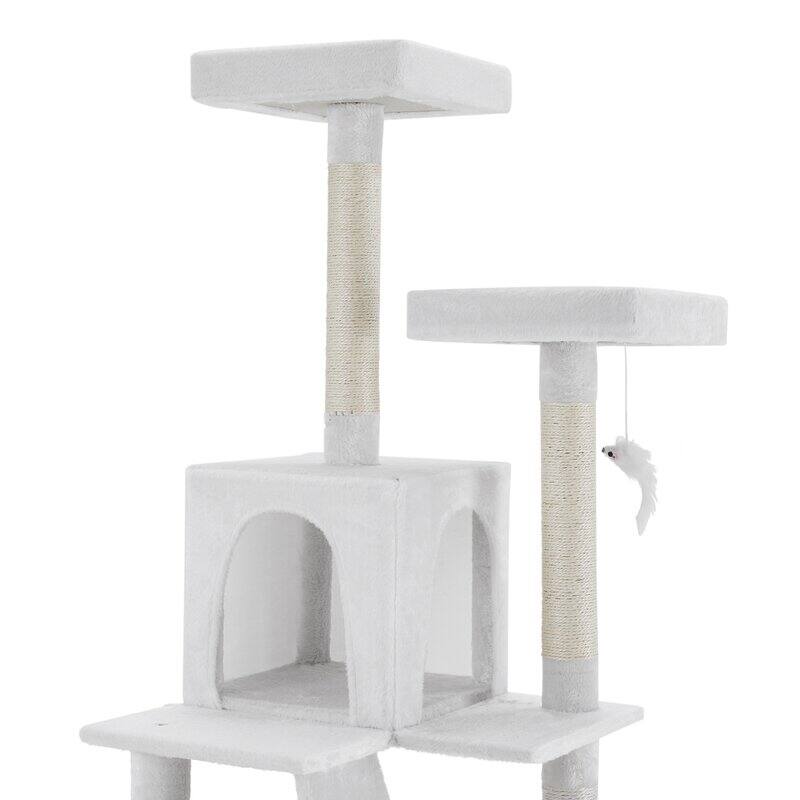 Sam 54" White Cat Tree