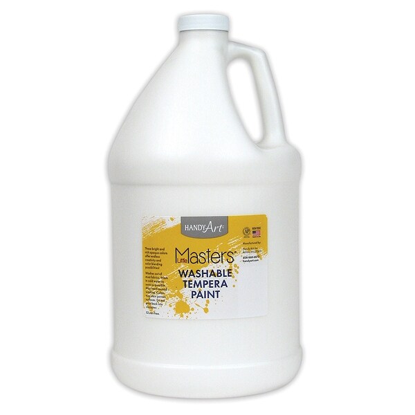 2 Ea Little Masters White 128oz Washable Paint Free Shipping 2 Ea Little Masters White 128oz Washable Paint