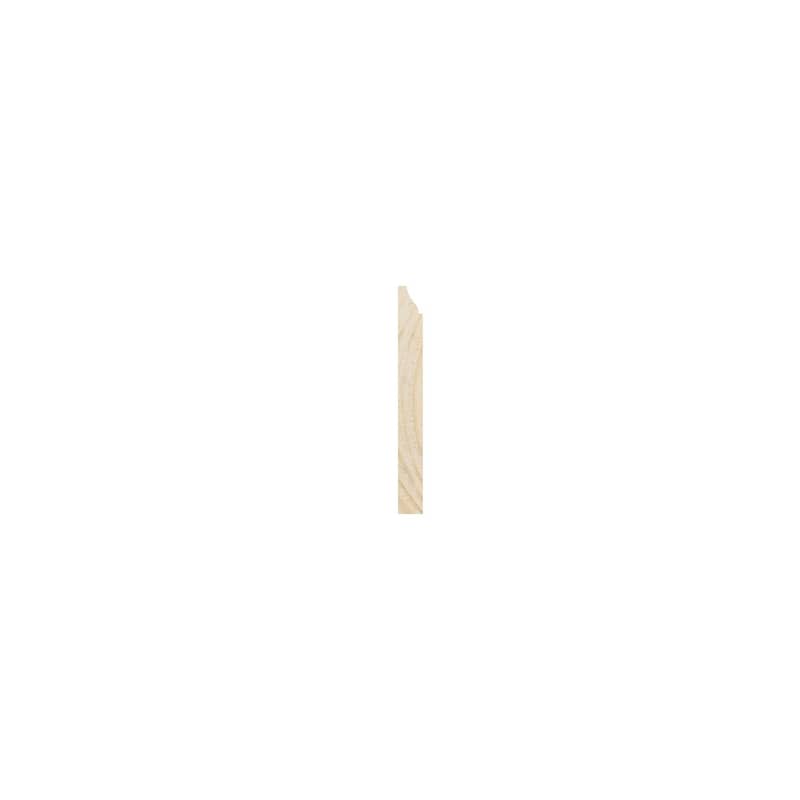 WM618: 9/16-in D x 5-1/4-in W x 96-in L Americraft Solid Hardwood Stain Grade Ogee Base Moulding
